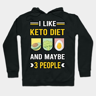 3 People Keto Diet Ketogenic Ketone Ketosis Hoodie